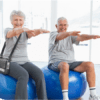 Inogen Rove 6 Portable Oxygen Concentrator shown on lady's hip while exercising