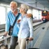 Inogen Rove 6 worn over man's shoulder while traveling