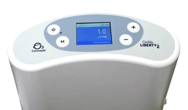 Oxlife Liberty 2 portable oxygen system control panel view