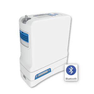Oxygo Fit Plus portable oxygen system front view with Bluetooth