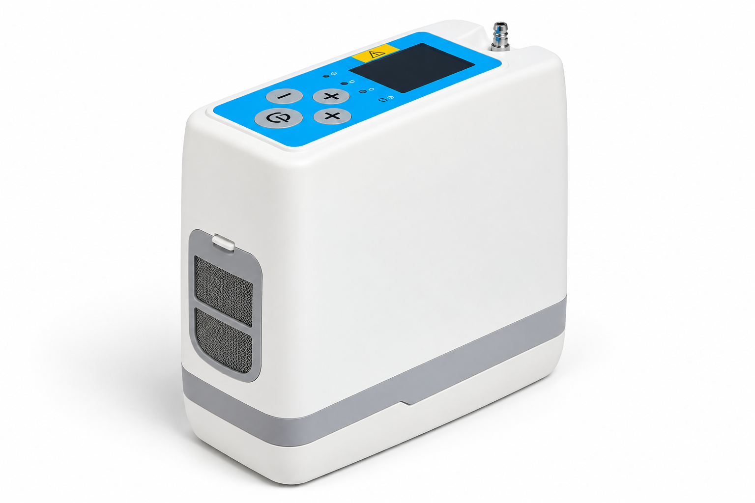 Illustrative rendering of the new OxyGo portable oxygen concentrator